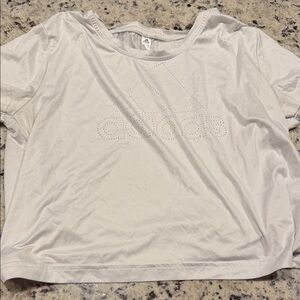 Adidas Light Gray Tee with Subtle Logo